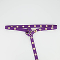 Avery - Classic Grain - Belts with buckles - Purple - 3638 - Gold