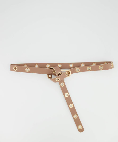 Avery - Classic Grain - Riemen met gesp - Bruin - Camel 1226 - Goudkleurig