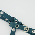 Avery - Classic Grain - Belts with buckles - Blue - Petrol - Silver