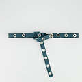 Avery - Classic Grain - Belts with buckles - Blue - Petrol - Silver