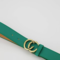 Cecile - Classic Grain - Riemen met gesp - Groen - 5340 - Goudkleurig
