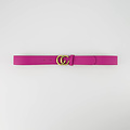 Cecile - Classic Grain - Riemen met gesp - Roze - Fuchsia 2436 - Goudkleurig