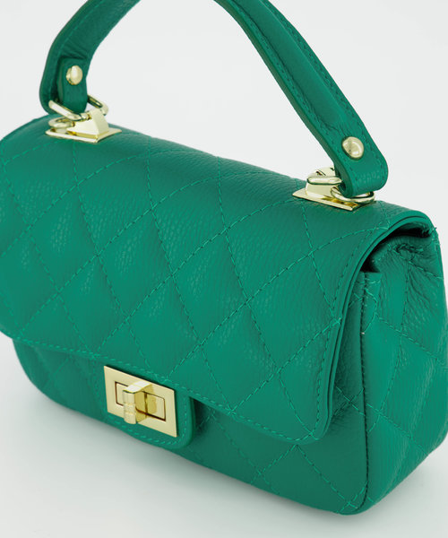 Sandy - Classic Grain - Hand bags - Green - 5338 - Gold