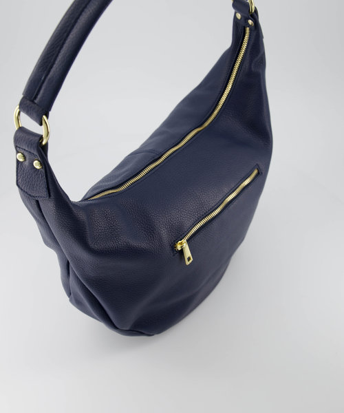 Resa - Classic Grain - Shoulder bags - Blue - D108 - Gold