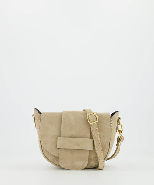 Alexis - Suede - Crossbody bags - Beige - Zand 04 - Bronze