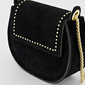 Doutzen 2 - Suede - Hand bags - Black - 23 - Gold