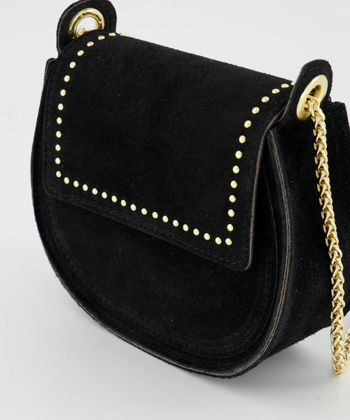 Doutzen 2 - Suede - Hand bags - Black - 23 - Gold