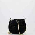 Doutzen 2 - Suede - Hand bags - Black - 23 - Gold