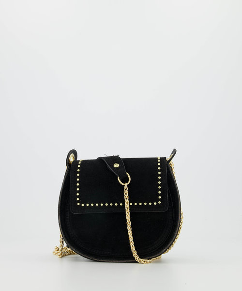 Doutzen 2 - Suede - Hand bags - Black - 23 - Gold