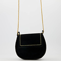 Doutzen 2 - Suede - Hand bags - Black - 23 - Gold