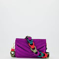 Brady Big - Metallic - Bag straps - Petrol - Fuchsia/Olijfgroen/Oranje - Gold