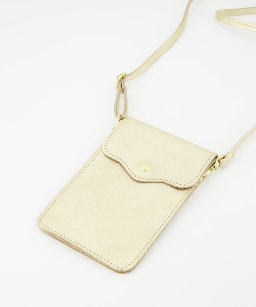 Pona - Metallic - Crossbodytassen - Goud - L087 - Goudkleurig