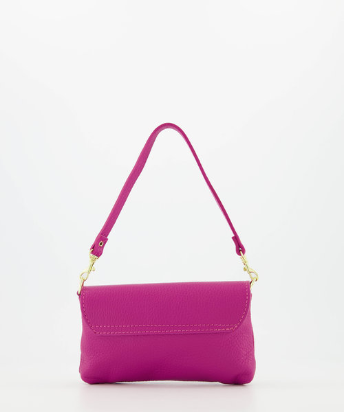 Lara - Classic Grain - Evening bags - Pink - Fuchsia 2434 - Gold
