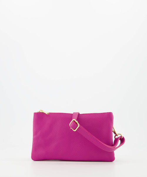 Romy - Classic Grain - Crossbody bags - Pink - Fuchsia 2434 - Gold