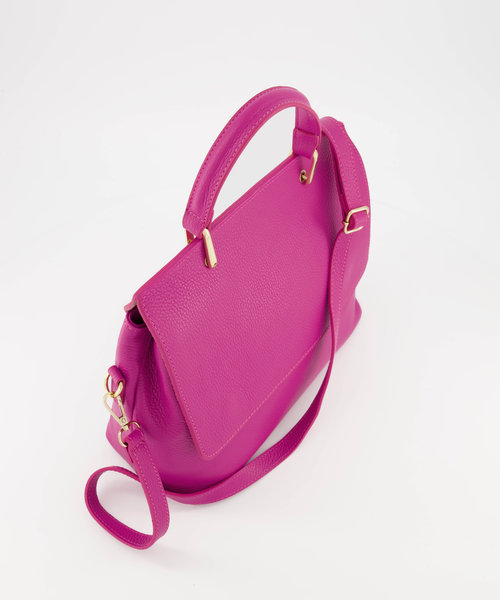 Verona - Classic Grain - Hand bags - Pink - Fuchsia 2434 - Gold