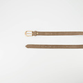 Ava - Suede - Riemen met gesp - Taupe -  - Goudkleurig