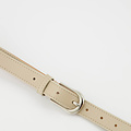 Basic Riem 2,5cm - Sauvage - Riemen met gesp - Bruin - Taupe - Zilverkleurig