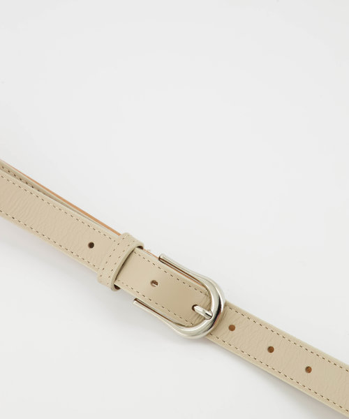 Basic Riem 2,5cm - Sauvage - Riemen met gesp - Bruin - Taupe - Zilverkleurig