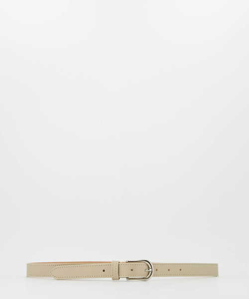 Ava - Classic Grain - Belts with buckles - Taupe -  - Silver