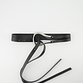 Joyce - Sauvage - Belts with buckles - Black -  - Silver