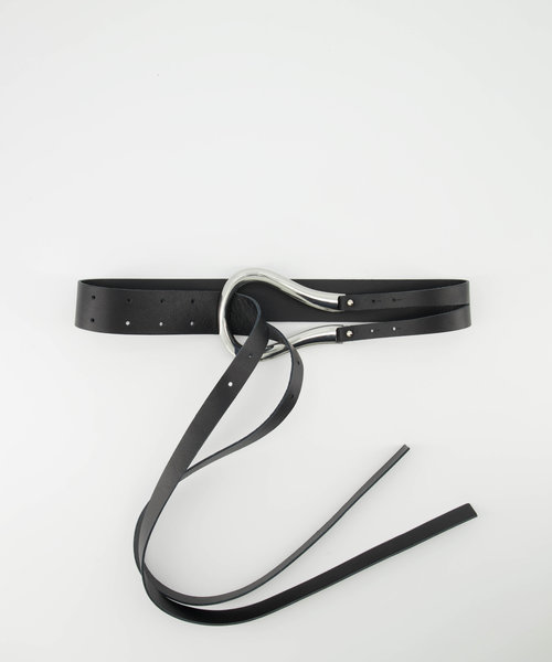 Joyce - Sauvage - Belts with buckles - Black -  - Silver