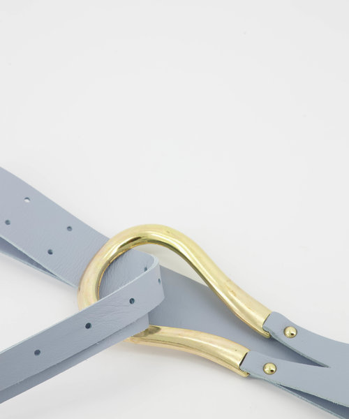 Joyce - Sauvage - Belts with buckles - Blue - Lichtblauw - Gold