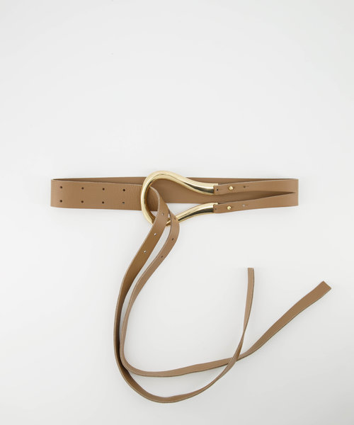Joyce - Sauvage - Belts with buckles - Brown -  - Gold