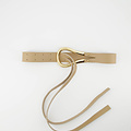 Joyce - Sauvage - Belts with buckles - Brown - Camel - Gold