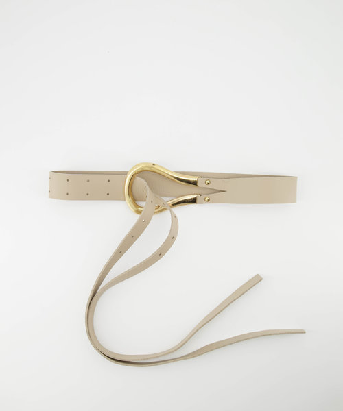 Joyce - Sauvage - Belts with buckles - Brown - Taupe - Gold
