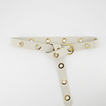 Julie - Sauvage - Belts with buckles - White - Ecru - Gold