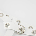 Julie - Classic Grain - Belts with buckles - White -  - Silver