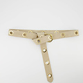 Julie - Suede - Belts with buckles - White - Ecru - Gold