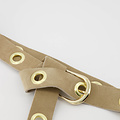 Julie - Suede - Belts with buckles - White - Zand - Gold