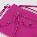 Blake - Classic Grain - Clutch - Roze - Fuchsia 2434 - Zwartkleurig