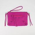 Blake - Classic Grain - Clutch - Pink - Fuchsia 2434 - Black