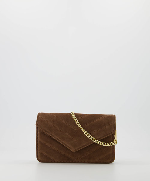 Laurie - Suede - Crossbody bags - Brown - Taupe 24 - Gold