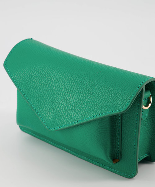 Juul - Classic Grain - Crossbodytassen - Groen - 5338 - Goudkleurig