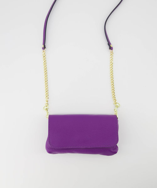 Lara - Classic Grain - Evening bags - Purple - 5338 - Gold