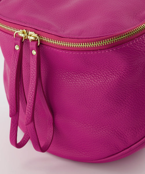 Romsa - Classic Grain - Crossbody bags - Pink - Fuchsia 2434 - FULL - Gold