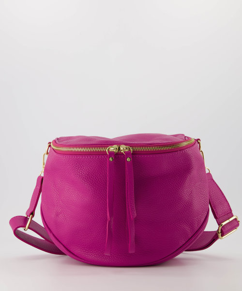 Romsa - Classic Grain - Crossbody bags - Pink - Fuchsia 2434 - FULL - Gold