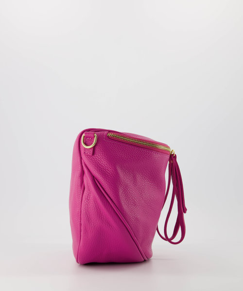 Romsa - Classic Grain - Crossbody bags - Pink - Fuchsia 2434 - FULL - Gold