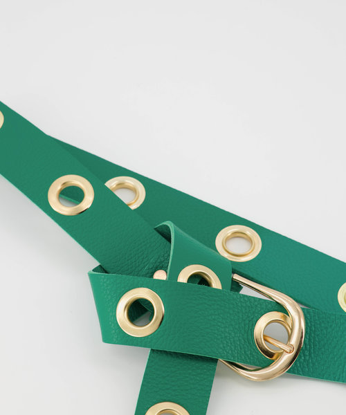 Julie - Belts - Classic Grain - Green - 5338 - ORO