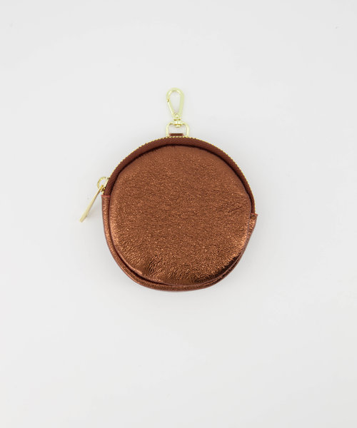 Coco - Metallic - Pouches - Bruin - Koper L527 - Goudkleurig