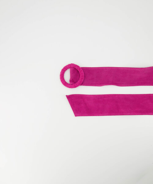 Vera - Suede - Belts with buckles - Pink - Fuchsia 16 -