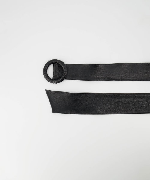 Vera - Metallic - Riemen met gesp - Zwart -  -