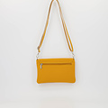 Myra - Classic Grain - Crossbodytassen - Geel - 1045 - Zilverkleurig