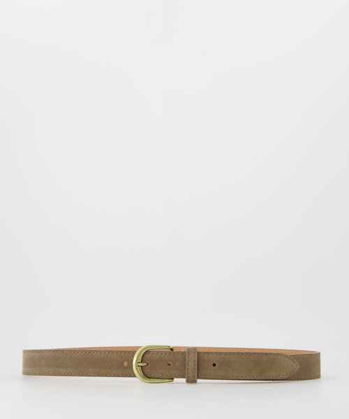 Suus - Suede - Belts with buckles - Taupe - 24 - Bronskleurig