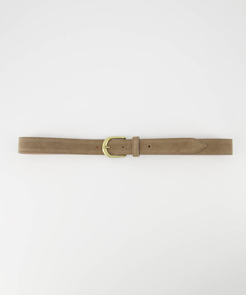 Suus - Suede - Belts with buckles - Taupe - 24 - Bronskleurig