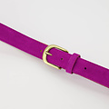 Suus - basic riem 3 cm - Suede - Belts with buckles - Pink - Fuchsia A609 - Bronze