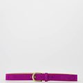 Suus - basic riem 3 cm - Suede - Belts with buckles - Pink - Fuchsia A609 - Bronze